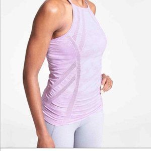 Athleta Womens Headstand Halter Tank Top Violet Mist Size Small Good Condition